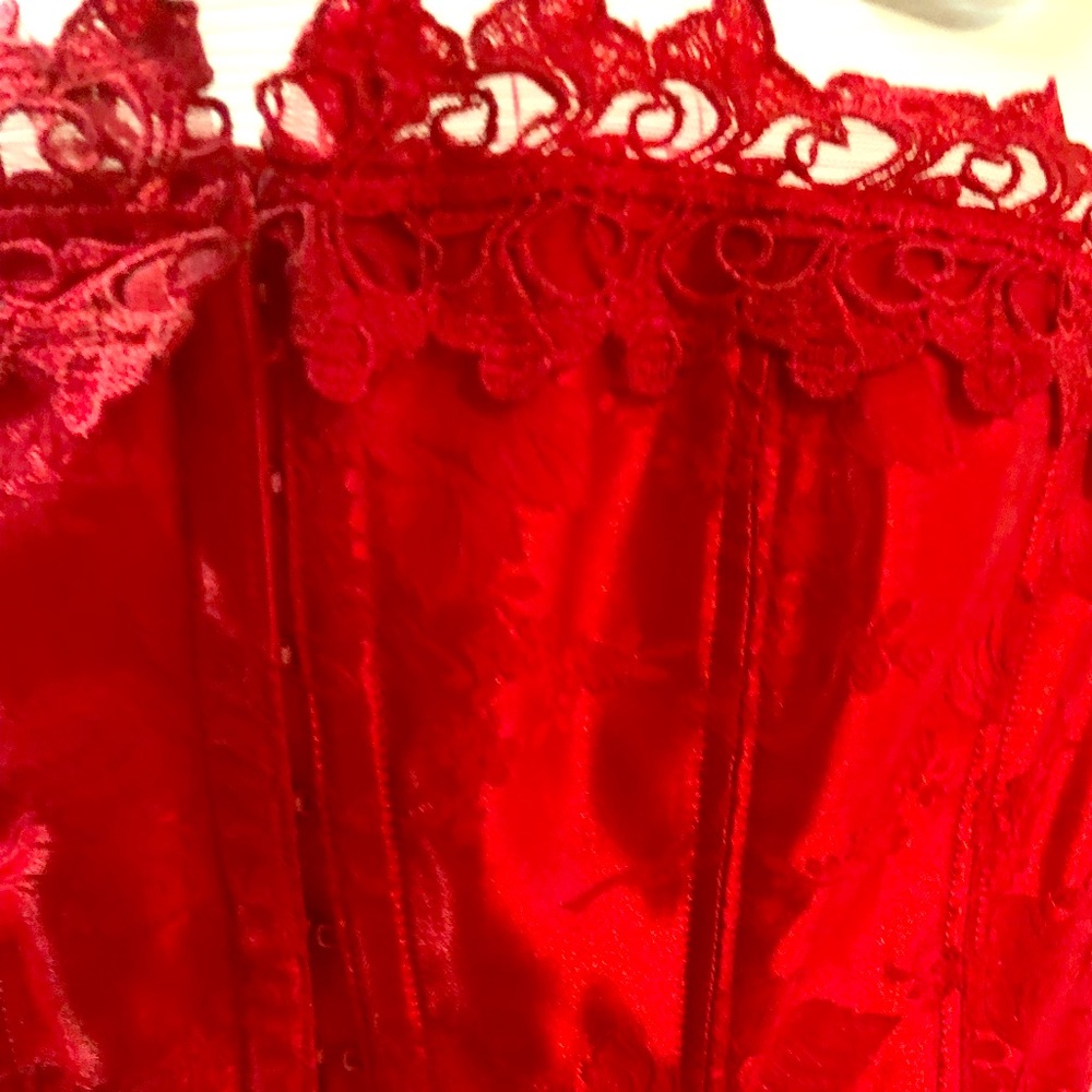 Fredericks red corset